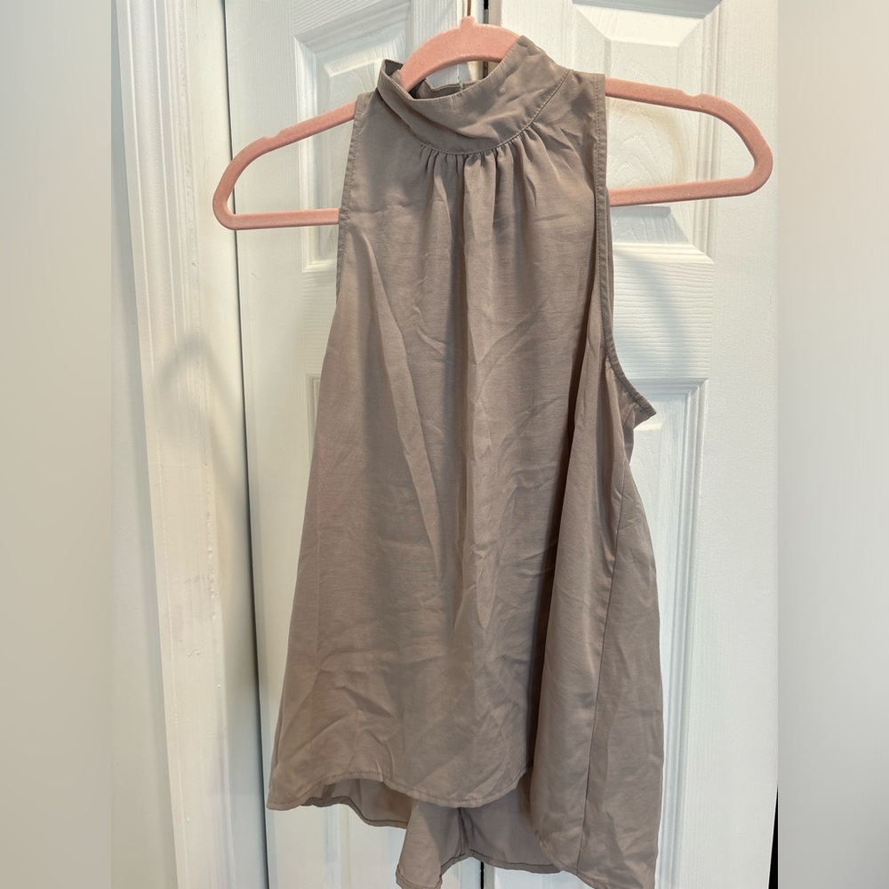 Prologue from Target silver sleeveless work blouse, size small